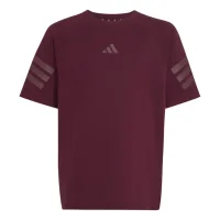 adidas Future Icons 3 Stripes T-Shirt Kinder - maroon/maroon