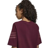 adidas Future Icons 3 Stripes T-Shirt Kinder - maroon/maroon