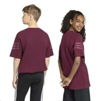 adidas Future Icons 3 Stripes T-Shirt Kinder - maroon/maroon
