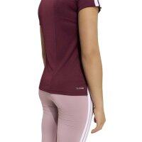 adidas Train Essentials 3-Stripes T-Shirt Kinder - maroon/white