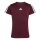 adidas Train Essentials 3-Stripes T-Shirt Kinder - maroon/white