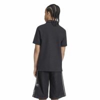 adidas Waffle Knit Polo Shirt T-Shirt Kinder - black