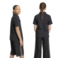 adidas Waffle Knit Polo Shirt T-Shirt Kinder - black