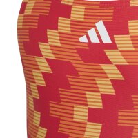 adidas Football-Inspired V-Back Graphic Badeanzug Kinder - lucred