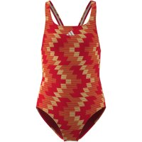 adidas Football-Inspired V-Back Graphic Badeanzug Kinder - lucred