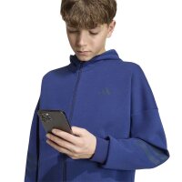 adidas Future Icons 3 Stripes Kapuzenjacke Kinder - dkblue/nindig