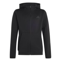 adidas Z.N.E. Full-Zip Kapuzenjacke Kinder - black/carbon