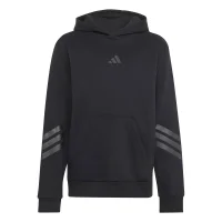 adidas FI 3-Stripes Hoodie Kinder - black/black