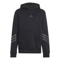 adidas FI 3-Stripes Hoodie Kinder - black/black