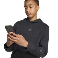 adidas FI 3-Stripes Hoodie Kinder - black/black