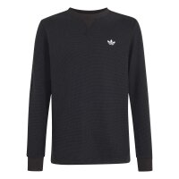 adidas Regular Waffle langarm Shirt Kinder - black