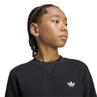 adidas Regular Waffle langarm Shirt Kinder - black