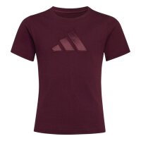 adidas Satin T-Shirt Kinder - maroon/maroon
