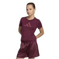 adidas Satin T-Shirt Kinder - maroon/maroon