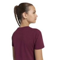 adidas Satin T-Shirt Kinder - maroon/maroon