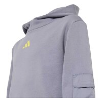 adidas Utility Pack Fleece Hoodie Kinder - slate/black/purlem