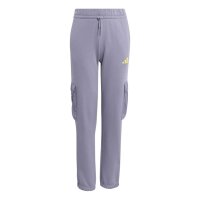 adidas Utility Pack Fleece Cargo lange Hose Kinder - slate/black/purlem