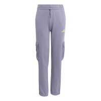 adidas Utility Pack Fleece Cargo lange Hose Kinder - slate/black/purlem