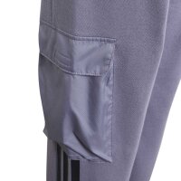 adidas Utility Pack Fleece Cargo lange Hose Kinder - slate/black/purlem