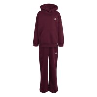 adidas Hoodie Pant Set Kinder - maroon