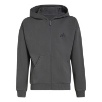 adidas SL Full-Zip 220 Kapuzenjacke Kinder - grey six/black