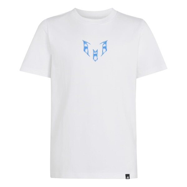 adidas Messi Icon Graphic T-Shirt Kinder - white