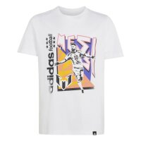 adidas Messi Fun Graphic T-Shirt Kinder - white