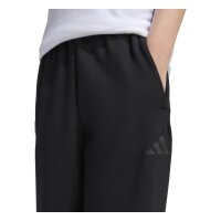 adidas Future Icons 3 Stripes Cuffed lange Hose Kinder - black/black
