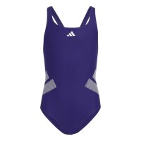 adidas Logo C-Back Badeanzug Kinder - cpurpl/white
