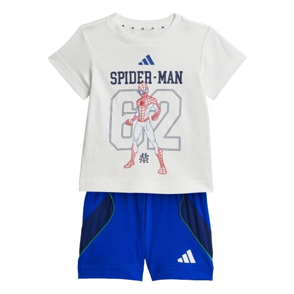 adidas Marvel Spider-Man T-Shirt Set Baby - white/royblu