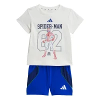 adidas Marvel Spider-Man T-Shirt Set Baby - white/royblu
