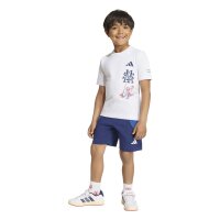 adidas Mrvl SM Tset Trainingshose Kinder - white/dkblue