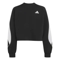 adidas Stadium Sweatshirt Kinder - black/owhite
