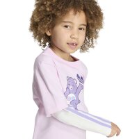 adidas LS Tee Kleid Kinder - orcfus/owhite