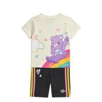 adidas Shorts Tee Set Baby - owhite/black