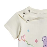 adidas Shorts Tee Set Baby - owhite/black