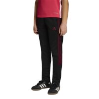 adidas Tiro ES lange Hose Kinder - black/maroon/maroon