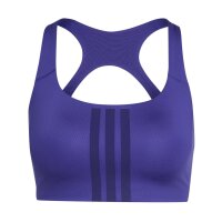 adidas Optimé Workout 3-Stripes Support Sport BH Damen - purpur/cpurpl