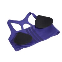 adidas Optimé Workout 3-Stripes Support Sport BH Damen - purpur/cpurpl