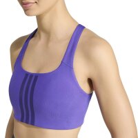 adidas Optimé Workout 3-Stripes Support Sport BH Damen - purpur/cpurpl