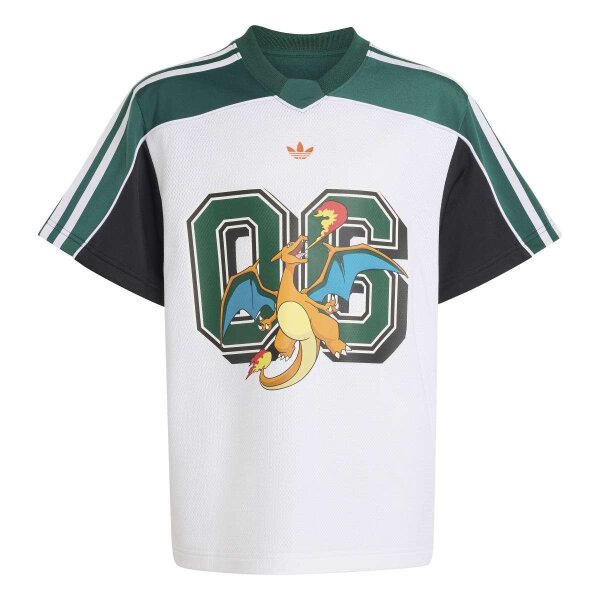 adidas T-Shirt Kinder - white/cgreen