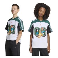 adidas T-Shirt Kinder - white/cgreen