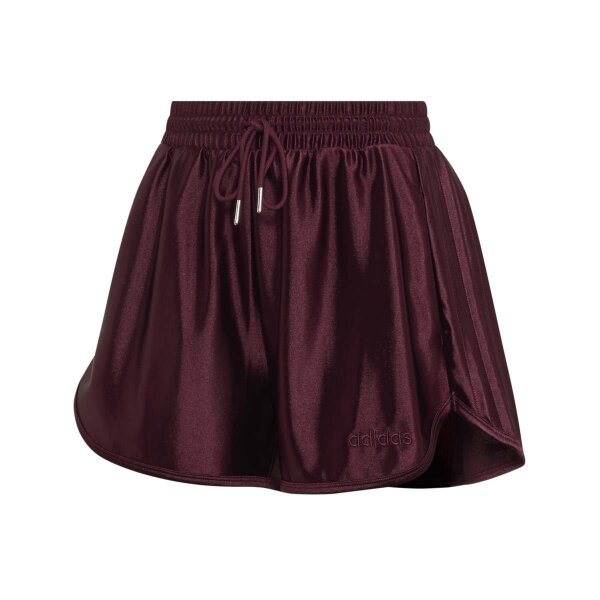 adidas Satin kurze Hose Damen - maroon