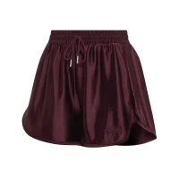adidas Satin kurze Hose Damen - maroon