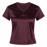 adidas Satin T-Shirt Damen - maroon