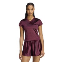 adidas Satin T-Shirt Damen - maroon
