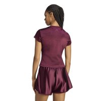 adidas Satin T-Shirt Damen - maroon