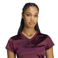 adidas Satin T-Shirt Damen - maroon