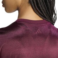 adidas Satin T-Shirt Damen - maroon