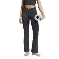 adidas 3 Stripes Studio All ME Flare X-Over Leggings Damen - black